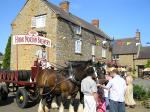 Image: Dray horses outside The Three Conies 2005